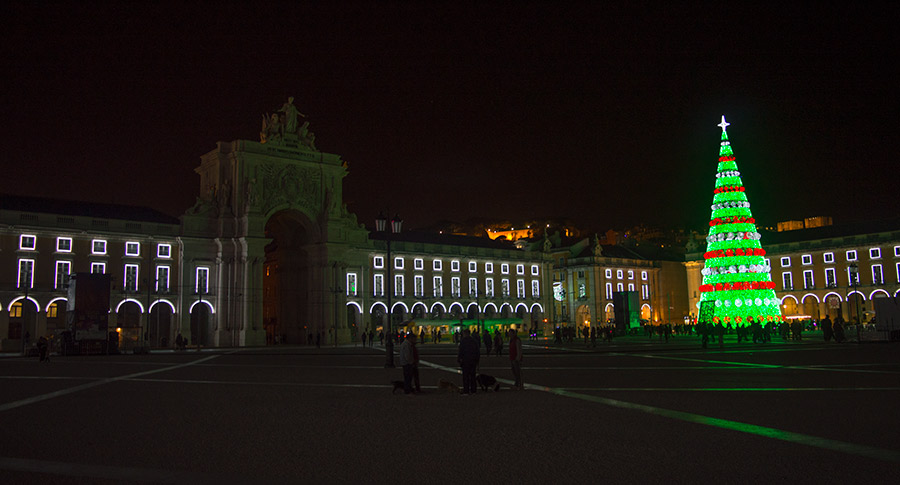 Praça Comercio Lisboa Natal 2016