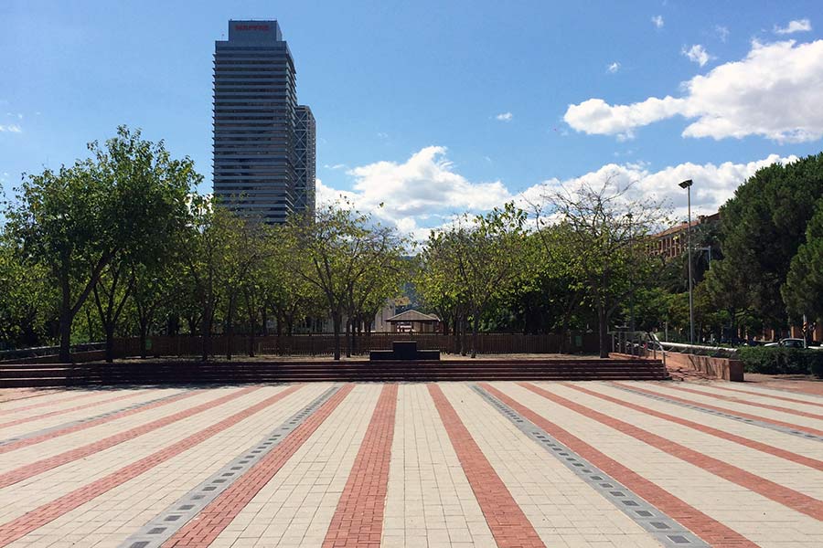 Plaza de los Campeones en Barcelona