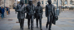 Escultura de los Beatles en Liverpool