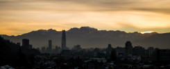 Atardecer en Santiago de Chile