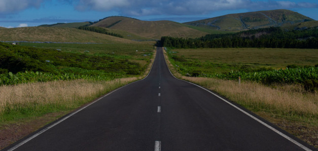 Carreteras en Flores, Azores